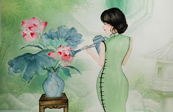 家中養(yǎng)蓮，心中有廉  600.jpg